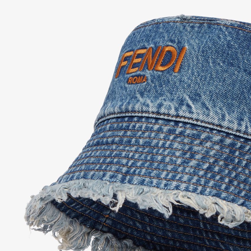 accessoires Fendi chapeau bob en jean bleu hommes 8X8J2J2398 Fendi Sac