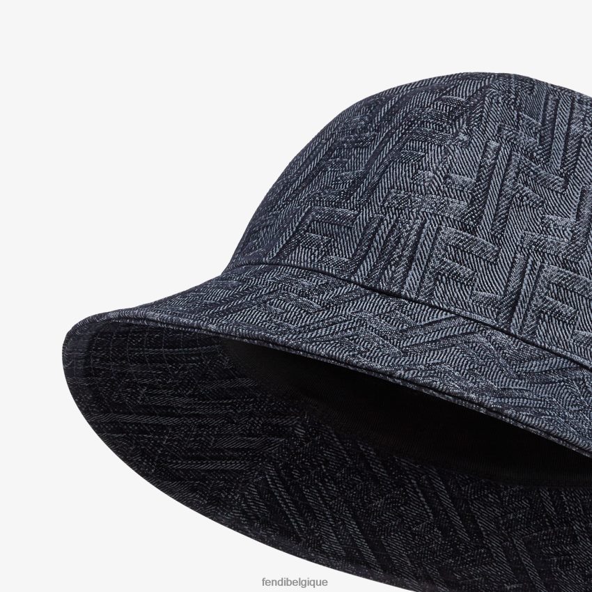 accessoires Fendi chapeau bob en jean bleu hommes 8X8J2J2546 Fendi Belgique