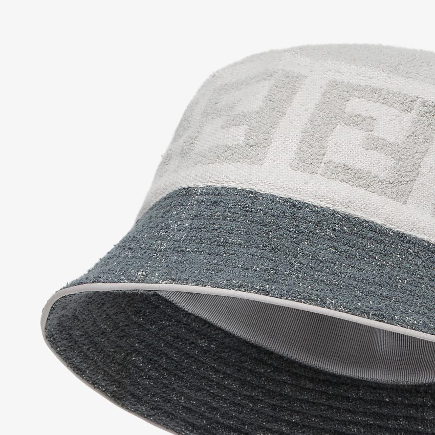 accessoires Fendi chapeau bob en éponge gris hommes 8X8J2J2408 Fendi Belgique