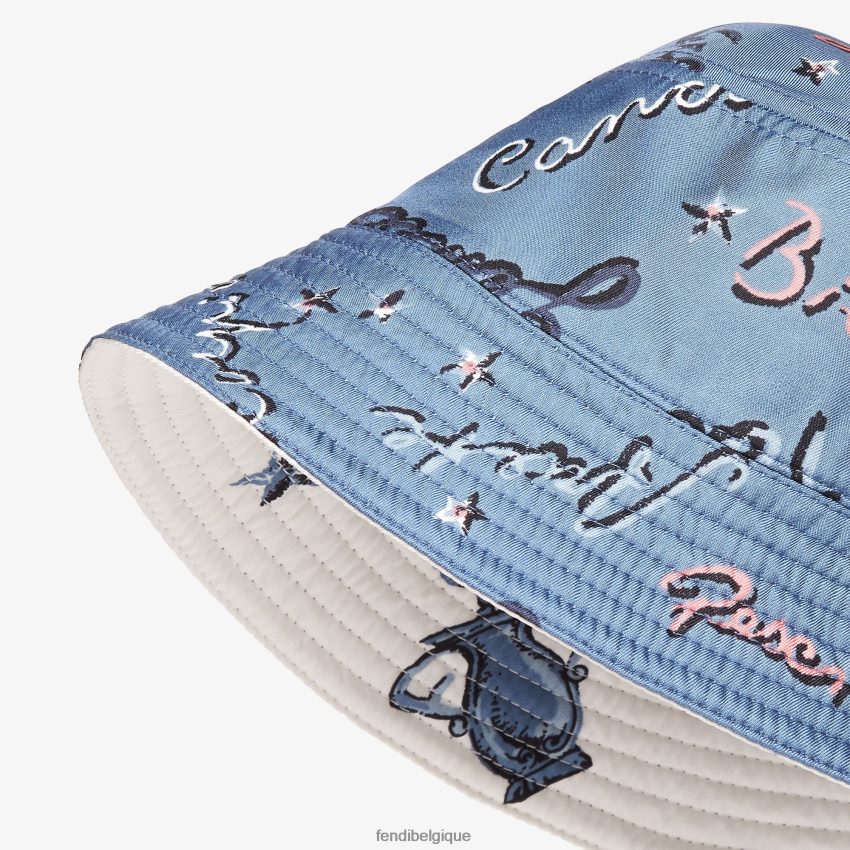 accessoires Fendi chapeau bob en soie multicolore hommes 8X8J2J2401 Fendi Sac