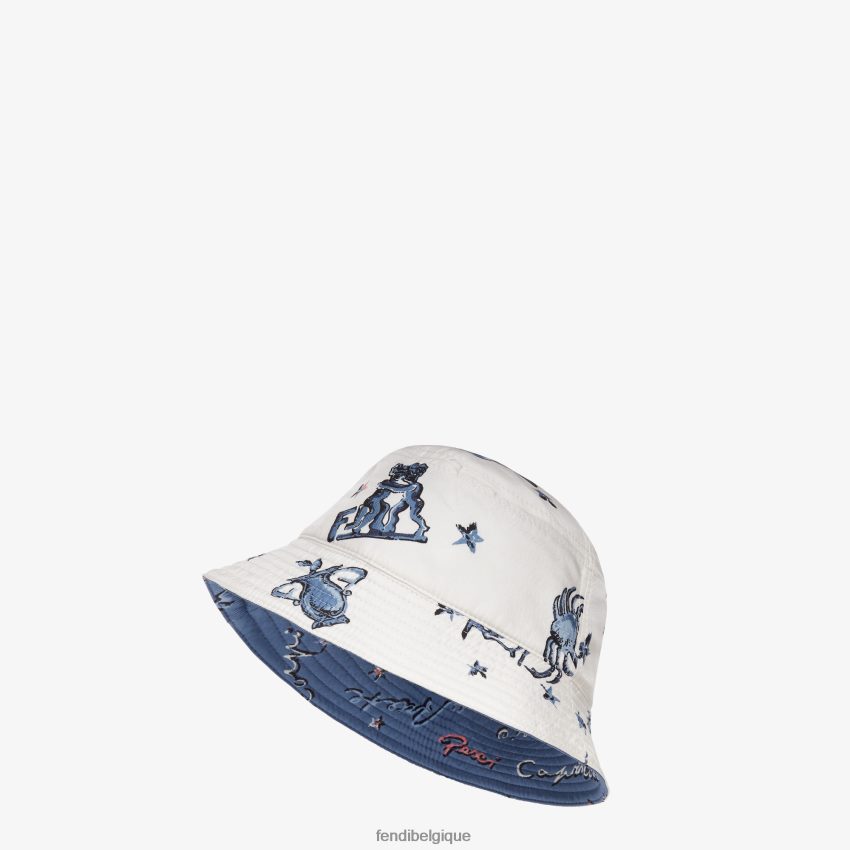 accessoires Fendi chapeau bob en soie multicolore hommes 8X8J2J2401 Fendi Sac