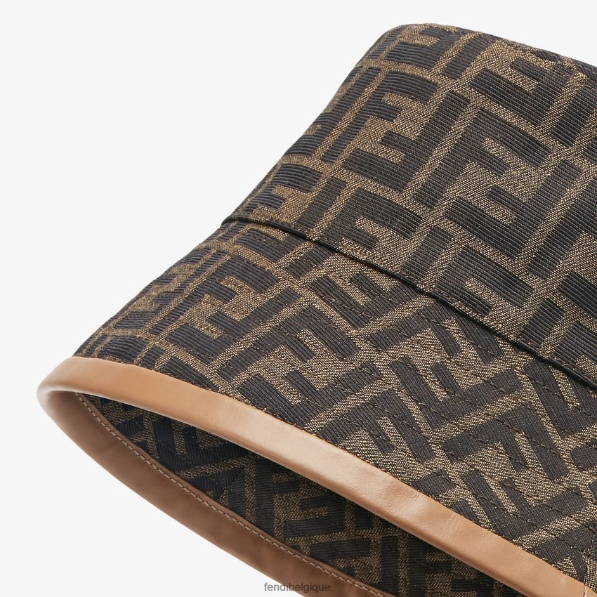 accessoires Fendi chapeau bob en tissu brun hommes 8X8J2J2350 Fendi Sac