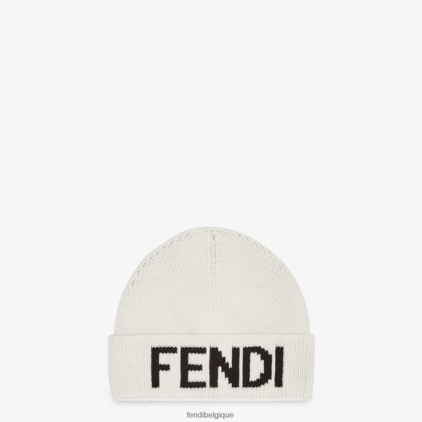 accessoires Fendi chapeau de laine blanc hommes 8X8J2J2522 Fendi Belgique