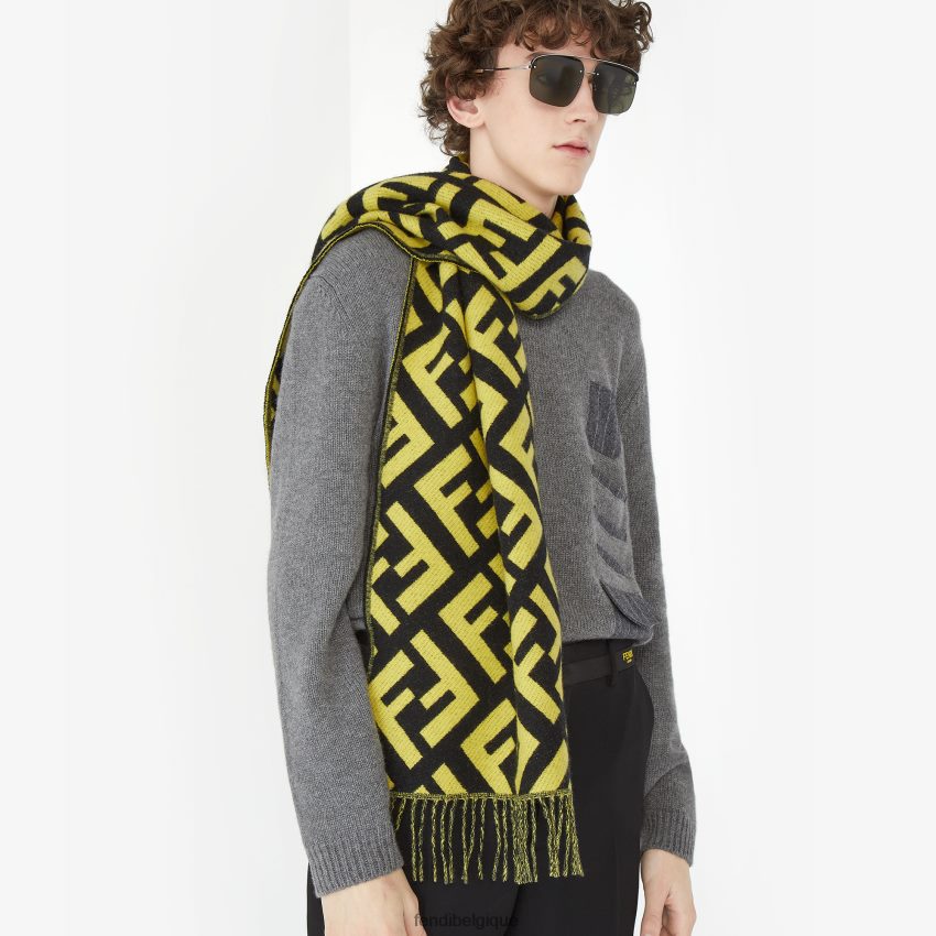 accessoires Fendi écharpe en cachemire multicolore hommes 8X8J2J2536 Fendi Sac