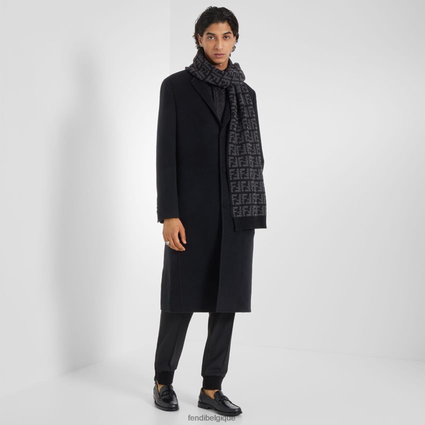 accessoires Fendi écharpe en cachemire noir hommes 8X8J2J2455 Fendi Sac
