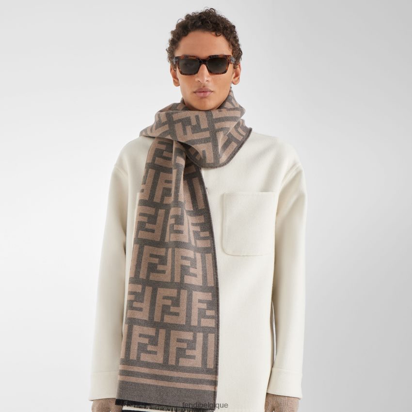 accessoires Fendi écharpe en soie et laine multicolore hommes 8X8J2J2447 Fendi Belgique