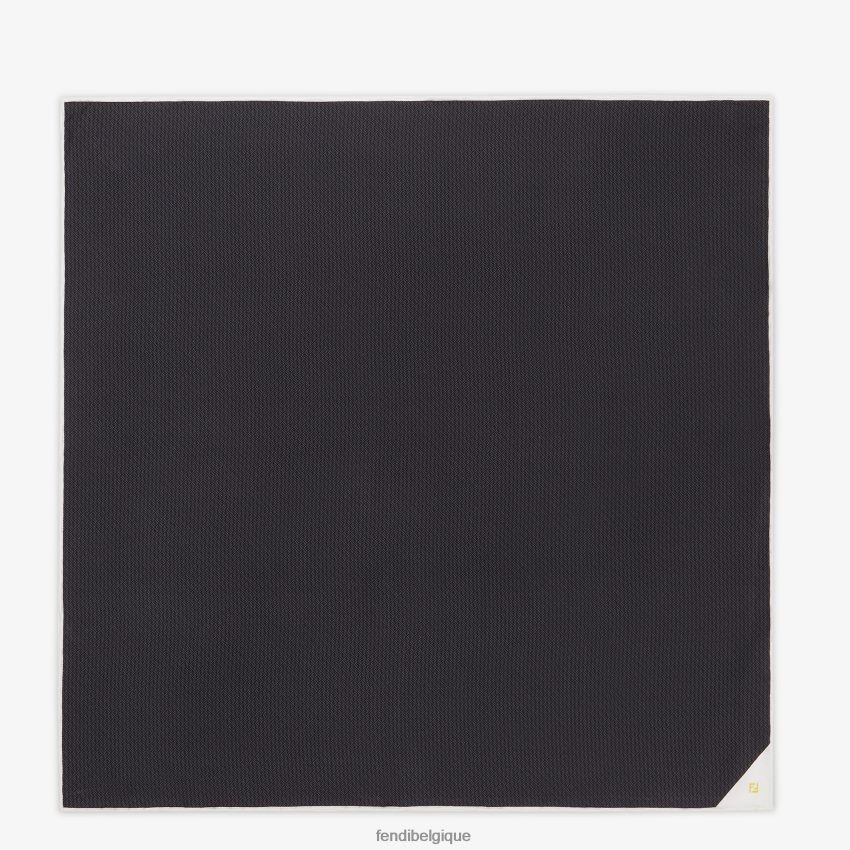 accessoires Fendi foulard en soie gris hommes 8X8J2J2542 Fendi Sac