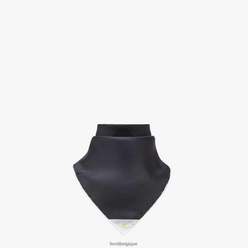accessoires Fendi foulard en soie gris hommes 8X8J2J2542 Fendi Sac
