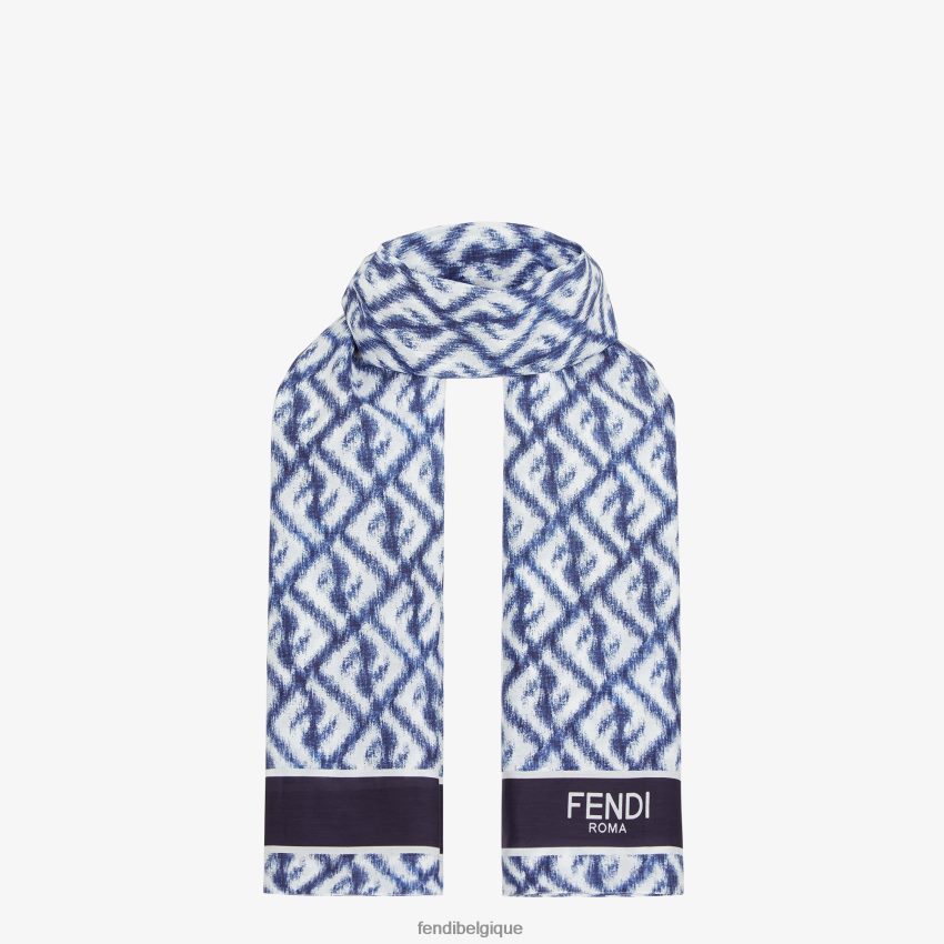 accessoires Fendi paréo en soie et coton multicolore hommes 8X8J2J2072 Fendi Belgique