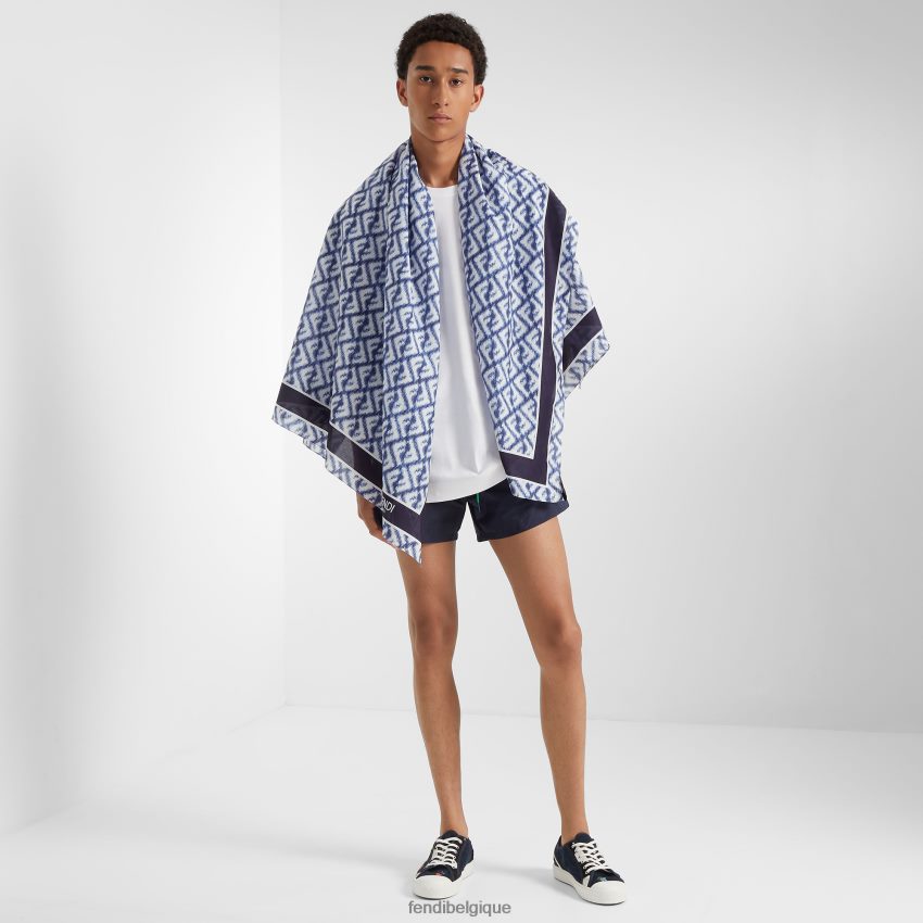 accessoires Fendi paréo en soie et coton multicolore hommes 8X8J2J2072 Fendi Belgique