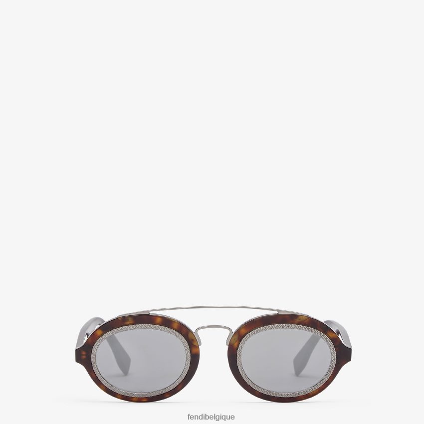 accessoires Fendi lunettes de soleil de défilé de mode en acétate havane avec verres mode hommes 8X8J2J2420 Fendi Belgique