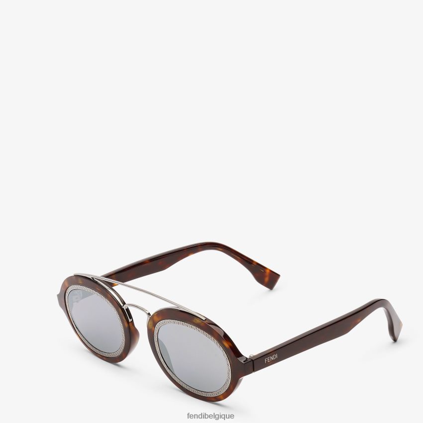 accessoires Fendi lunettes de soleil de défilé de mode en acétate havane avec verres mode hommes 8X8J2J2420 Fendi Belgique