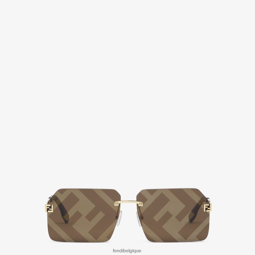 accessoires Fendi lunettes de soleil de défilé de mode mode hommes 8X8J2J2505 Fendi Lunette De Soleil