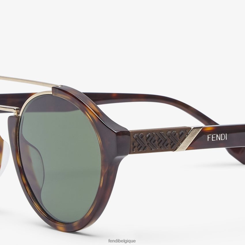 accessoires Fendi lunettes de soleil diagonales beige hommes 8X8J2J2498 Fendi Belgique