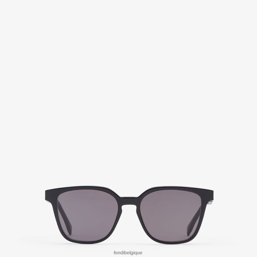 accessoires Fendi lunettes de soleil diagonales noir hommes 8X8J2J2496 Fendi Lunette De Soleil