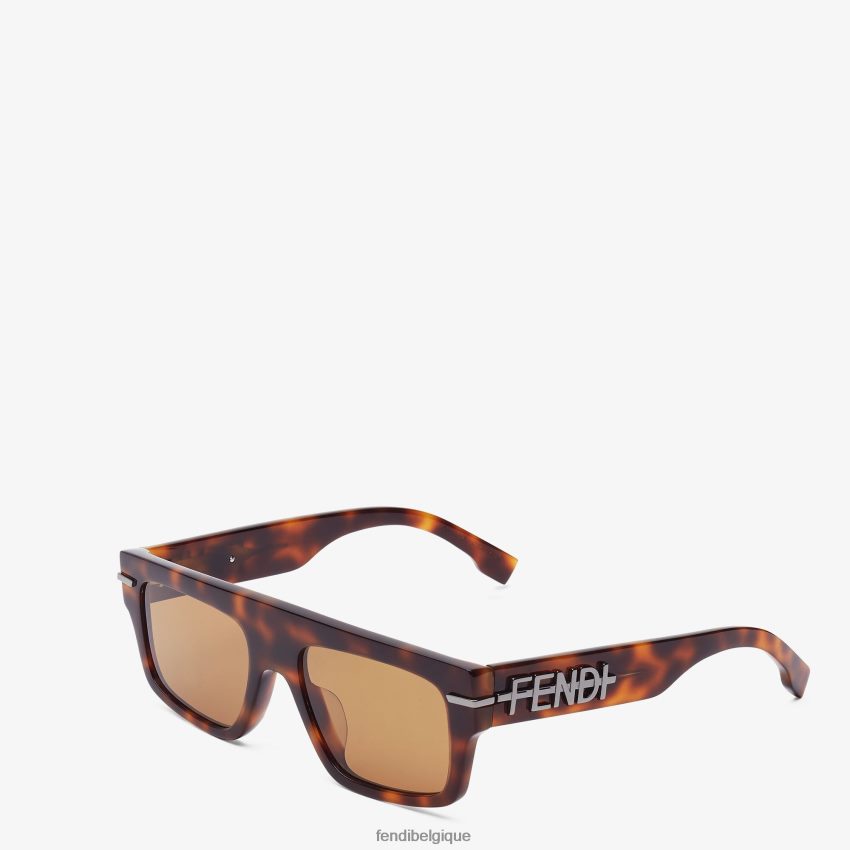 accessoires Fendi lunettes de soleil en acétate havane mode hommes 8X8J2J2440 Fendi Sac
