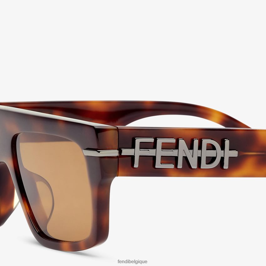 accessoires Fendi lunettes de soleil en acétate havane mode hommes 8X8J2J2440 Fendi Sac