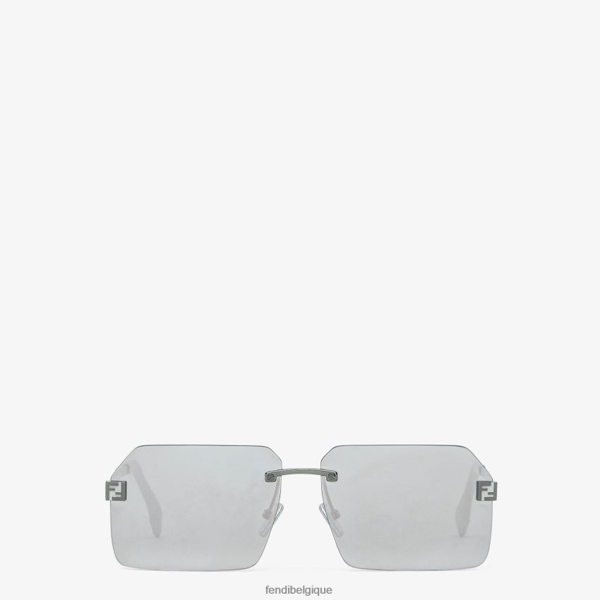 accessoires Fendi lunettes de soleil en métal argent hommes 8X8J2J2354 Fendi Belgique