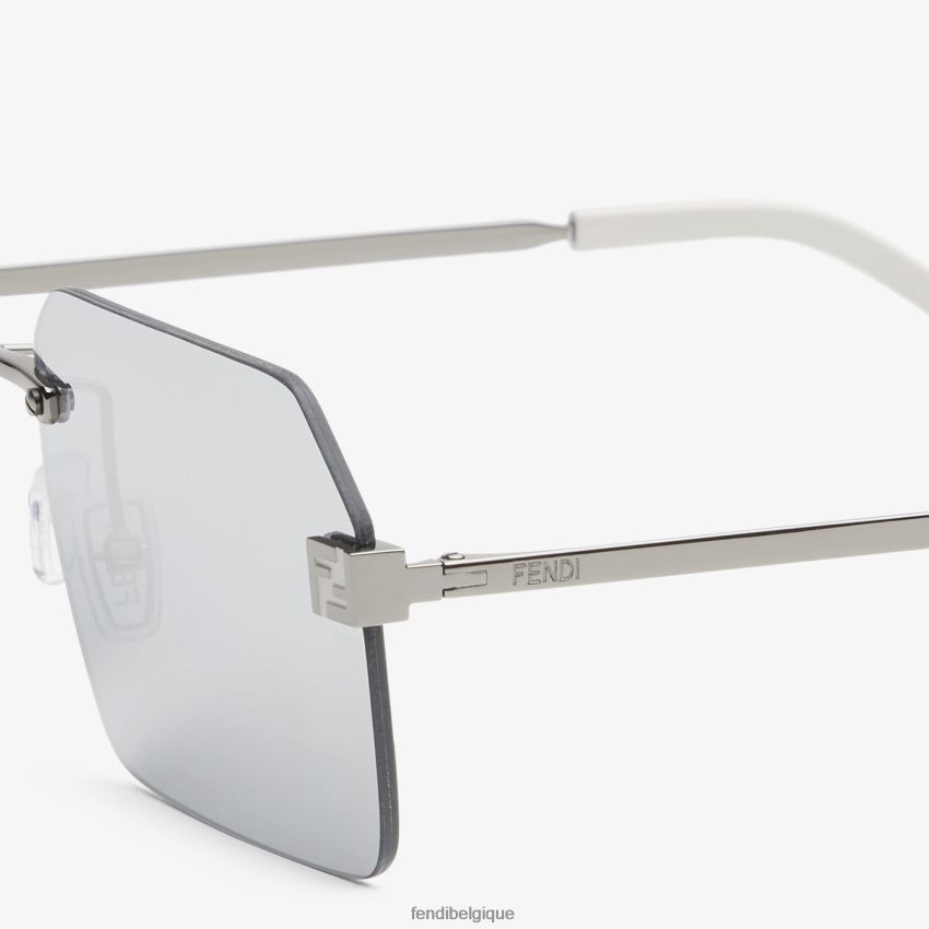 accessoires Fendi lunettes de soleil en métal argent hommes 8X8J2J2354 Fendi Belgique