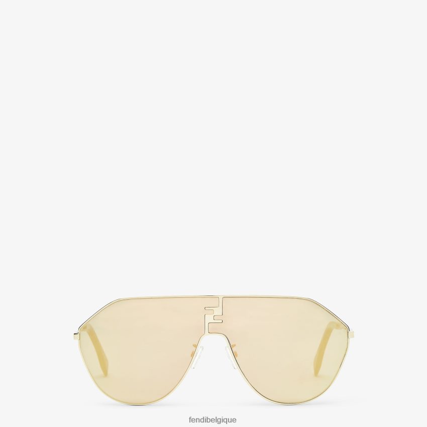 accessoires Fendi lunettes de soleil en métal avec verres et effet ultra miroir mode hommes 8X8J2J2409 Fendi Lunette De Soleil