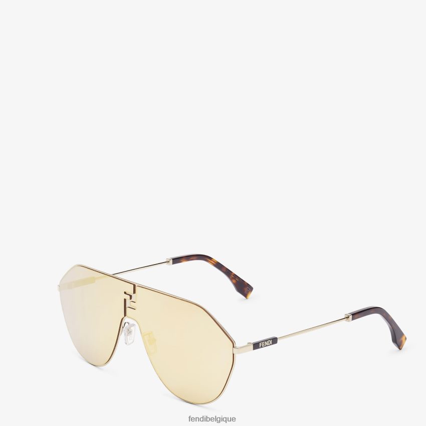 accessoires Fendi lunettes de soleil en métal avec verres et effet ultra miroir mode hommes 8X8J2J2409 Fendi Lunette De Soleil
