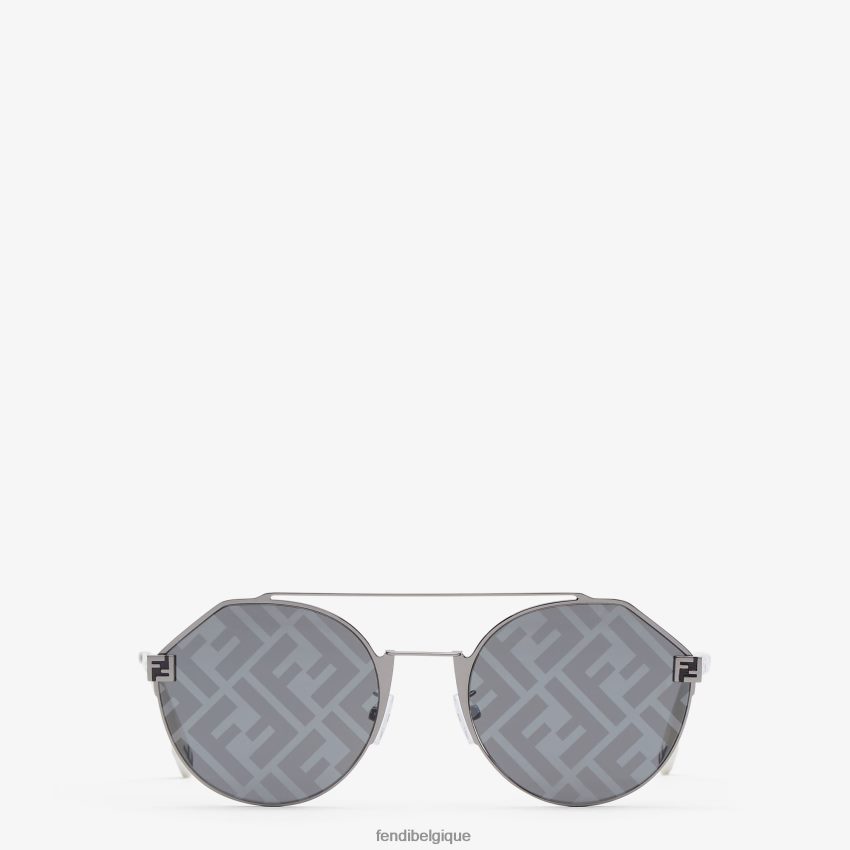 accessoires Fendi lunettes de soleil en ruthénium gris hommes 8X8J2J2495 Fendi Belgique
