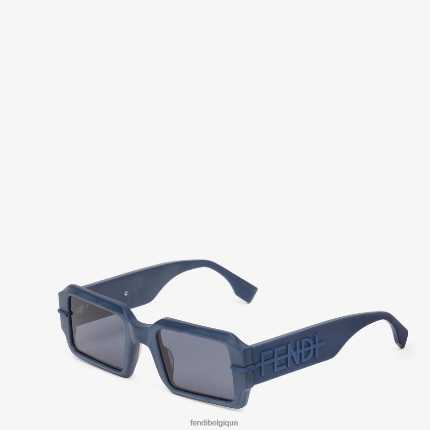 accessoires Fendi lunettes de soleil graphiques bleu hommes 8X8J2J2369 Fendi Belgique