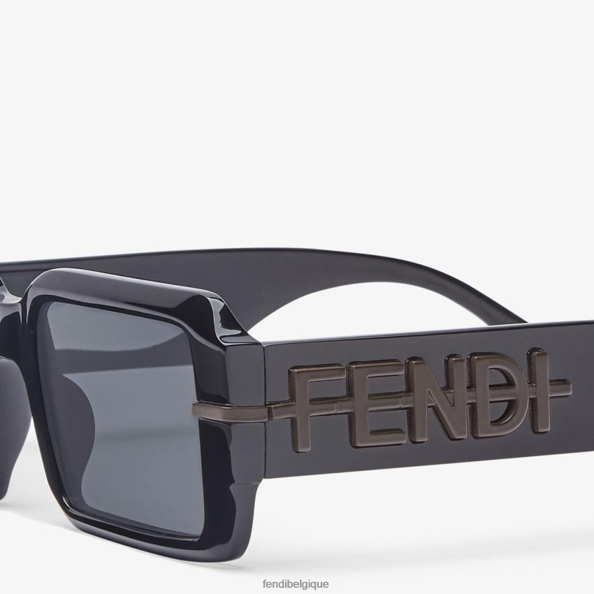 accessoires Fendi lunettes de soleil graphiques noir hommes 8X8J2J2484 Fendi Lunette De Soleil