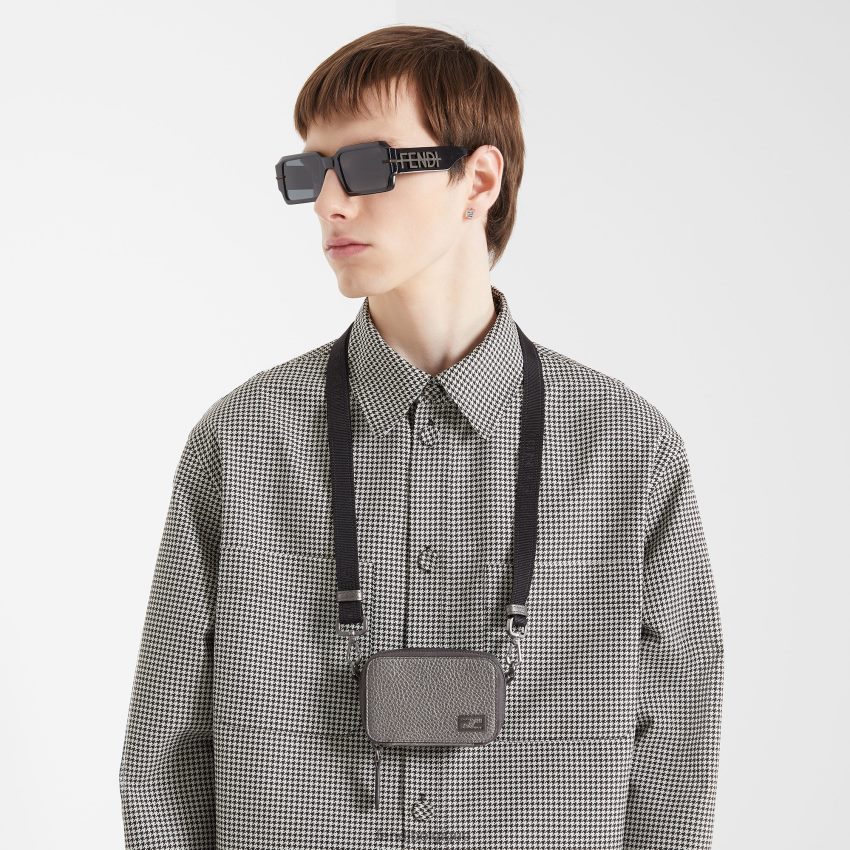 accessoires Fendi lunettes de soleil graphiques noir hommes 8X8J2J2484 Fendi Lunette De Soleil