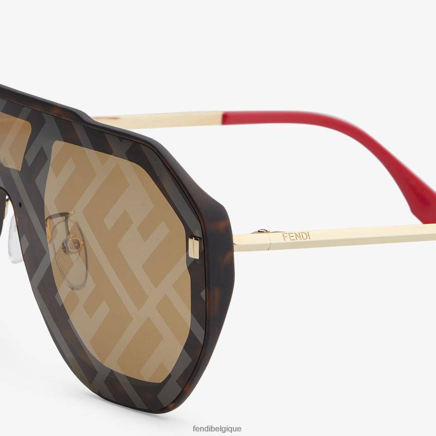 accessoires Fendi lunettes de soleil havane noir hommes 8X8J2J2358 Fendi Lunette De Soleil