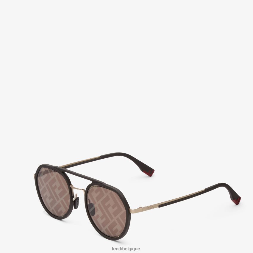 accessoires Fendi lunettes de soleil légères brun hommes 8X8J2J2478 Fendi Lunette De Soleil