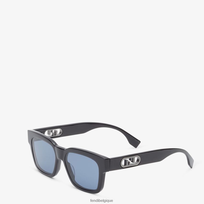 accessoires Fendi lunettes de soleil o\'lock en acétate noir hommes 8X8J2J2547 Fendi Lunette De Soleil