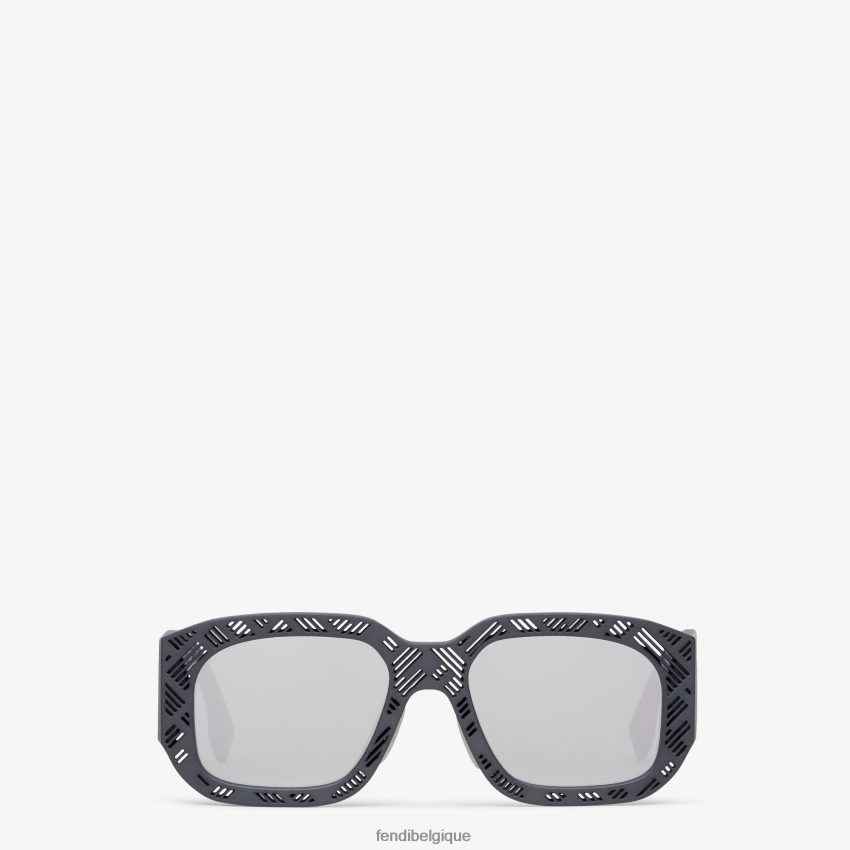 accessoires Fendi lunettes de soleil ombre en acétate gris hommes 8X8J2J2353 Fendi Sac