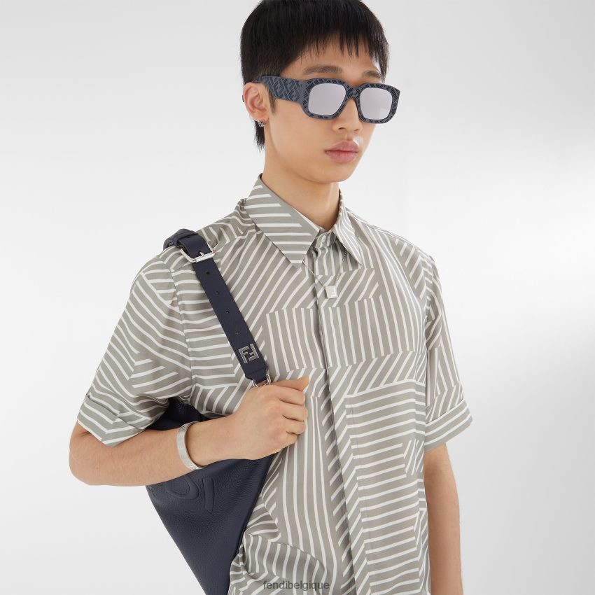 accessoires Fendi lunettes de soleil ombre en acétate gris hommes 8X8J2J2353 Fendi Sac