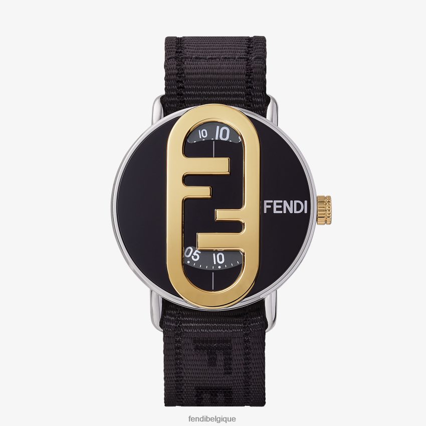 accessoires Fendi 42 mm - montre ronde avec logo o'lock argent hommes 8X8J2J2347 Fendi Sac