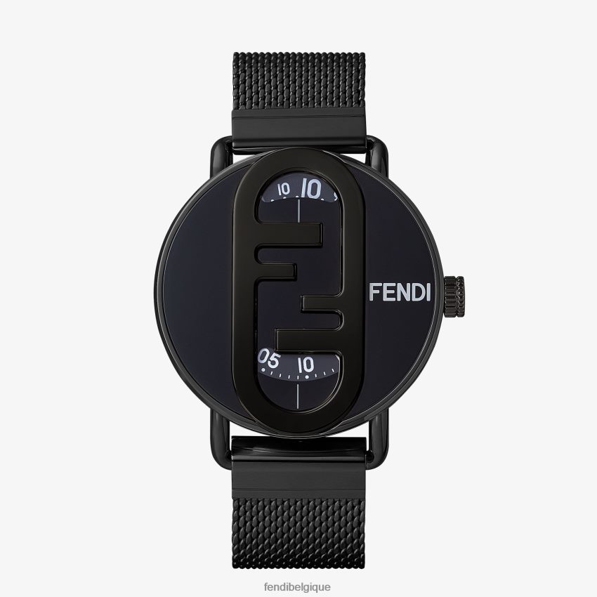 accessoires Fendi 42 mm - montre ronde avec logo o'lock noir hommes 8X8J2J2360 Fendi Belgique