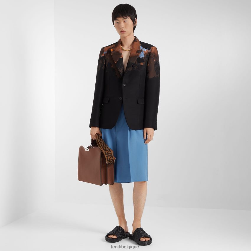 accessoires Fendi bandoulière en sangle brun hommes 8X8J2J2336 Fendi Belgique