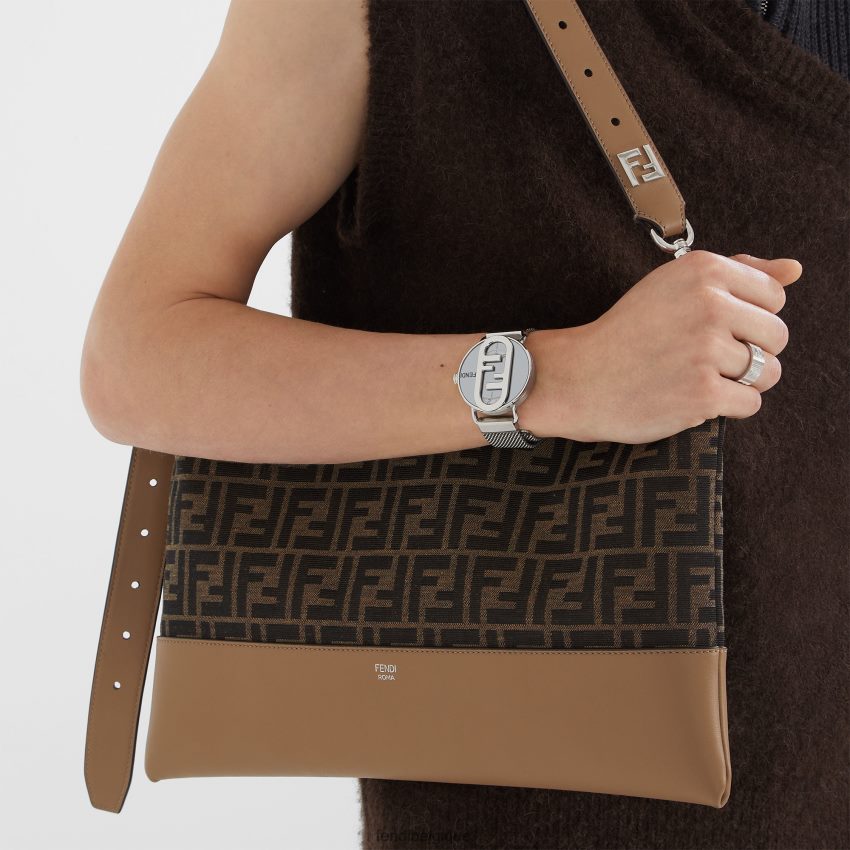 bijoux Fendi anneau en métal argent hommes 8X8J2J2690 Fendi Belgique