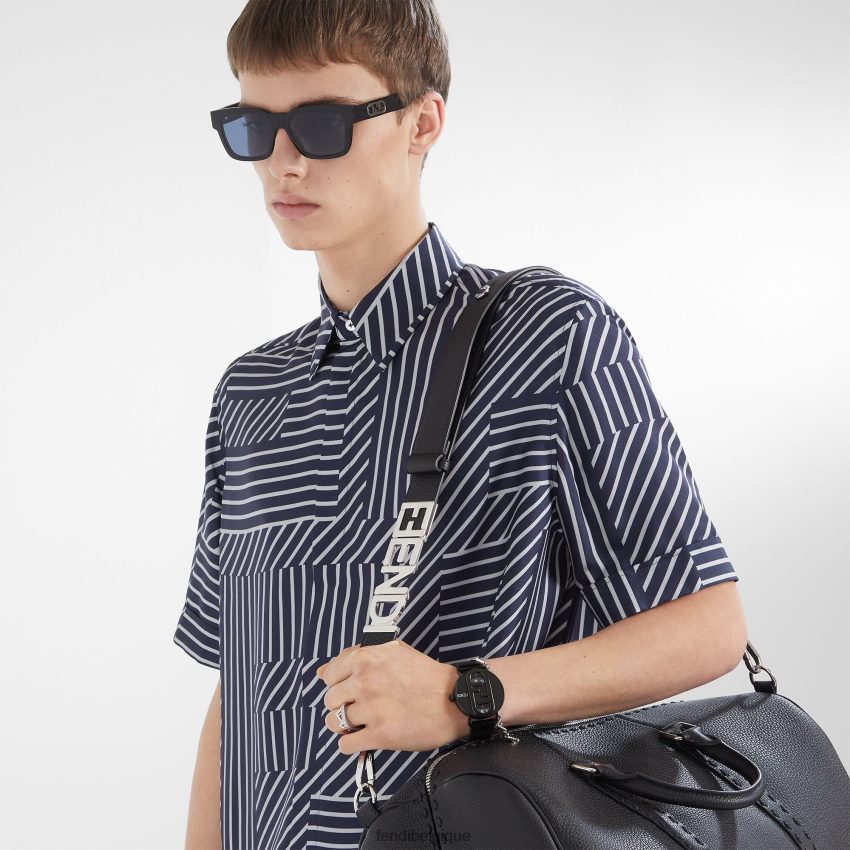 bijoux Fendi anneau en métal argent hommes 8X8J2J2737 Fendi Sac