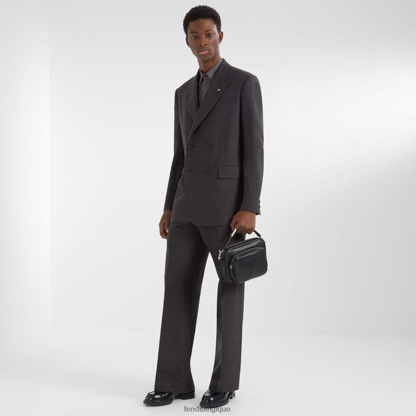 bijoux Fendi boutons de manchette en métal argent hommes 8X8J2J2735 Fendi Belgique