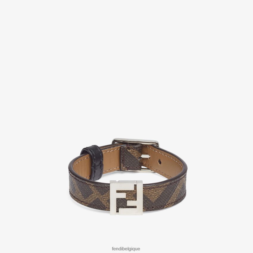 bijoux Fendi bracelet brun hommes 8X8J2J2698 Fendi Sac