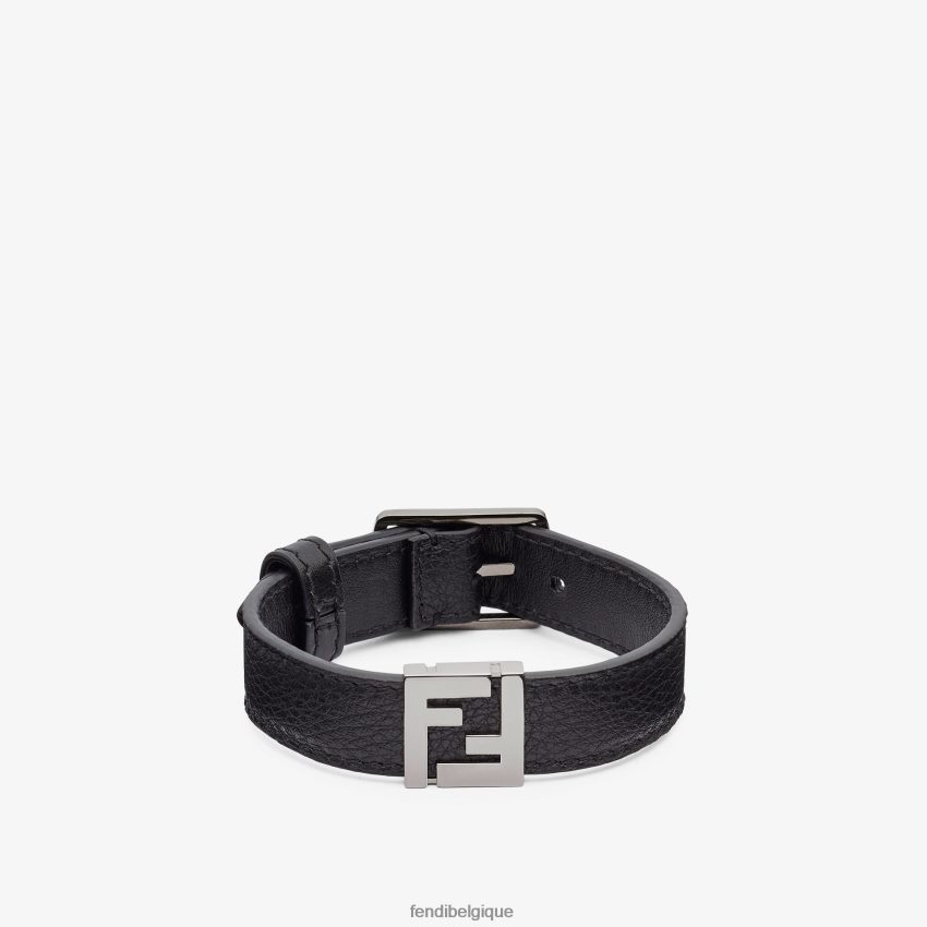 bijoux Fendi bracelet en cuir noir hommes 8X8J2J2700 Fendi Lunette De Soleil
