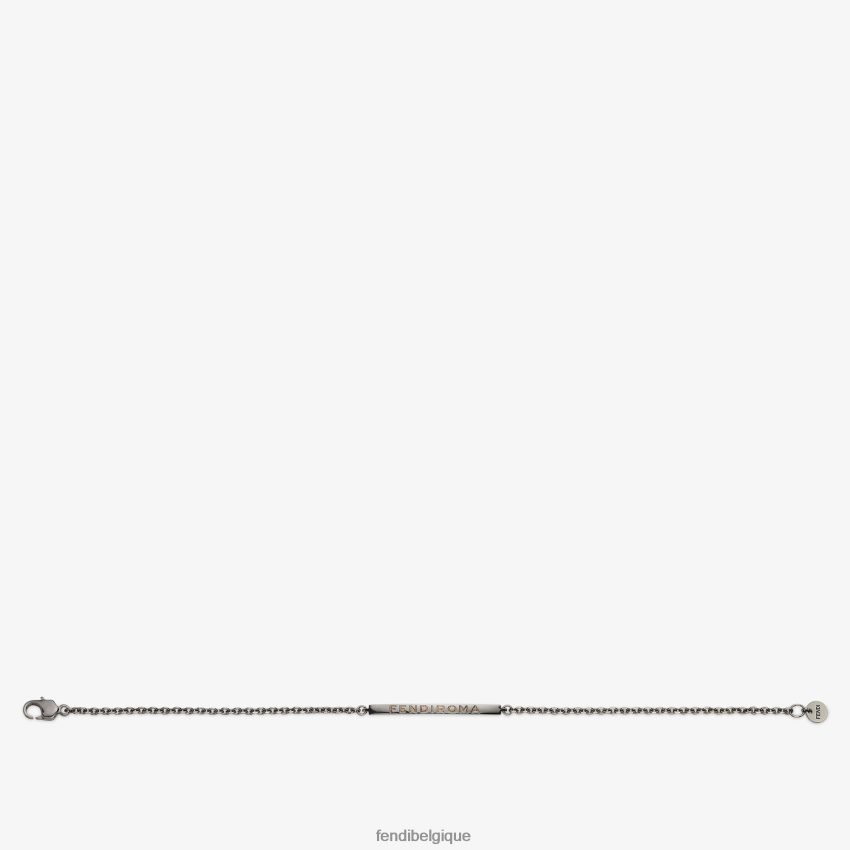 bijoux Fendi bracelet en métal ruthénium hommes 8X8J2J2705 Fendi Belgique