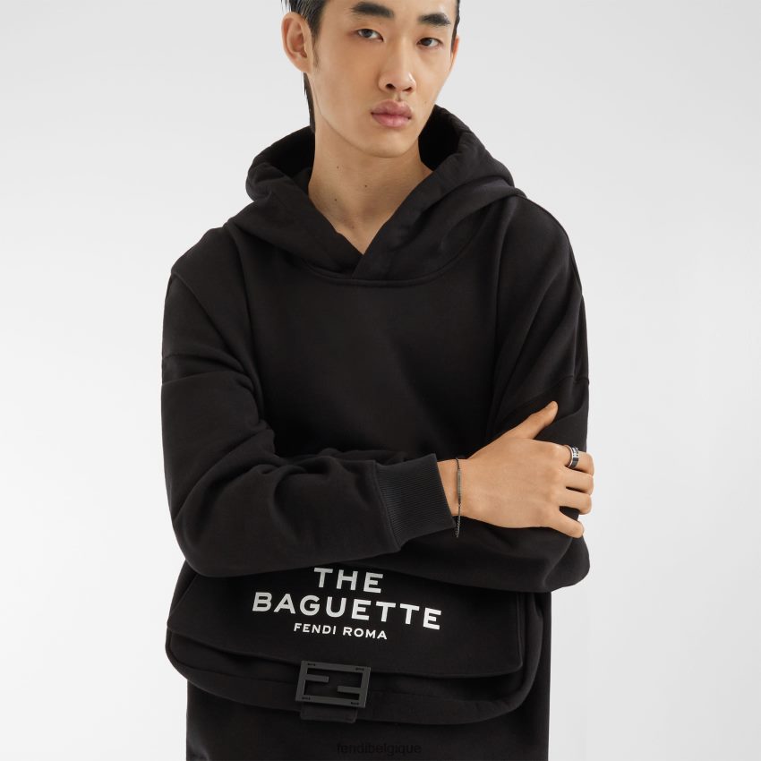 bijoux Fendi bracelet en métal ruthénium hommes 8X8J2J2705 Fendi Belgique