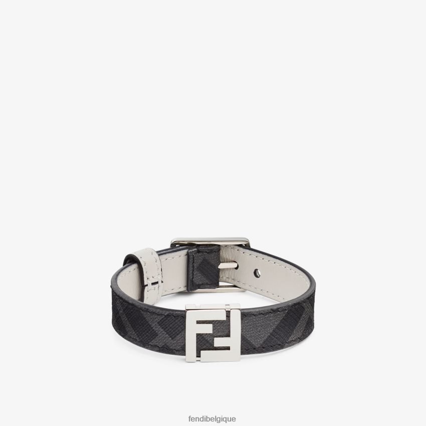 bijoux Fendi bracelet en tissu gris hommes 8X8J2J2699 Fendi Belgique