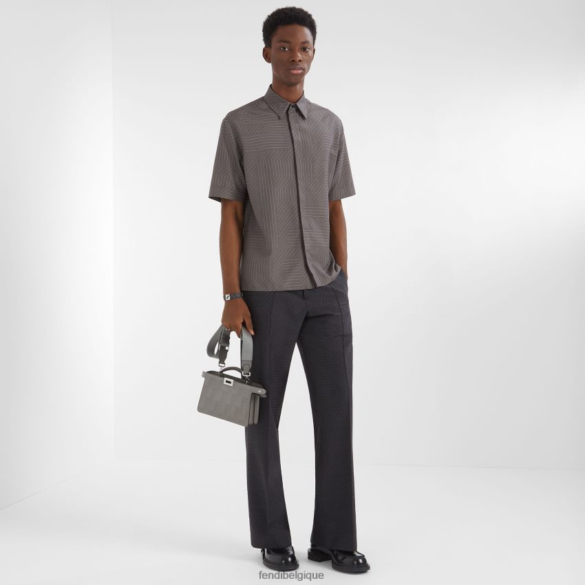 bijoux Fendi bracelet en tissu gris hommes 8X8J2J2699 Fendi Belgique