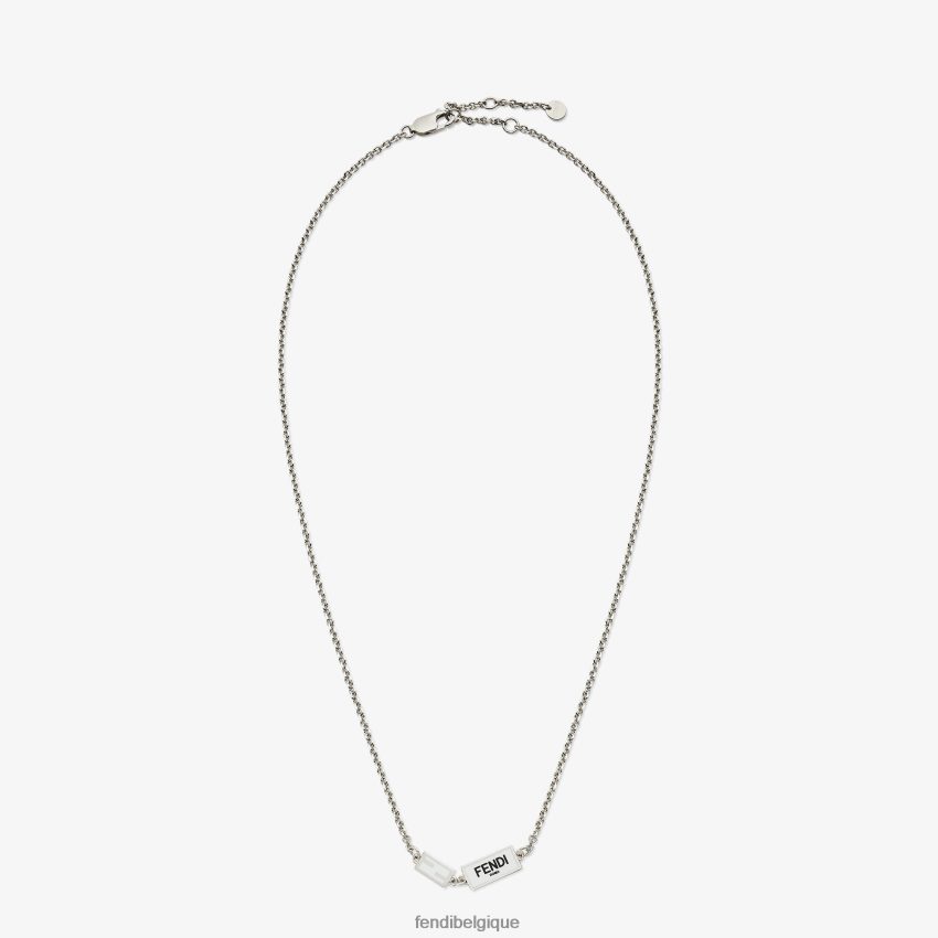bijoux Fendi collier en métal argent hommes 8X8J2J2703 Fendi Lunette De Soleil