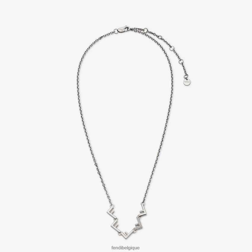 bijoux Fendi collier en métal argent hommes 8X8J2J2736 Fendi Lunette De Soleil