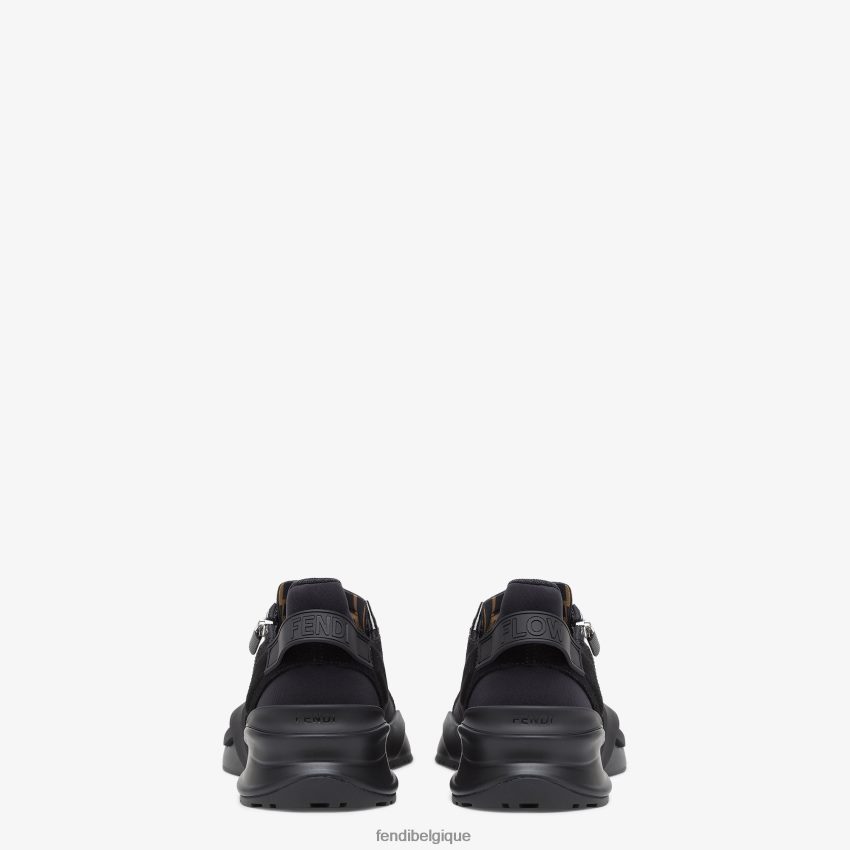 chaussures Fendi bas en nylon noir hommes 8X8J2J2271 Fendi Lunette De Soleil