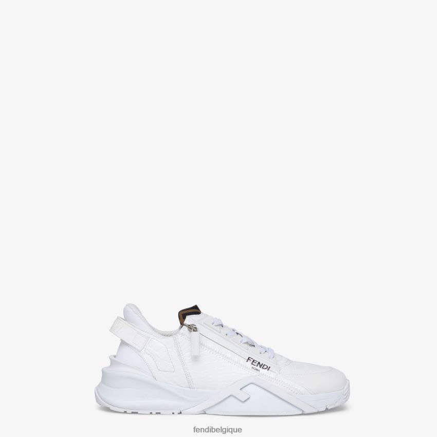 chaussures Fendi baskets basses caïman blanc hommes 8X8J2J2319 Fendi Lunette De Soleil